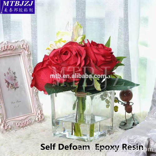 Self Defoam Crystal Liquid Epoxy Resin Art Water Gel for Artificial Flower